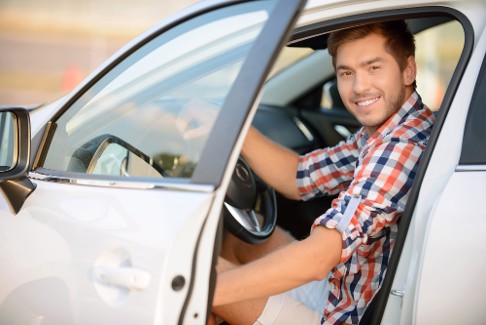 Man in Car
